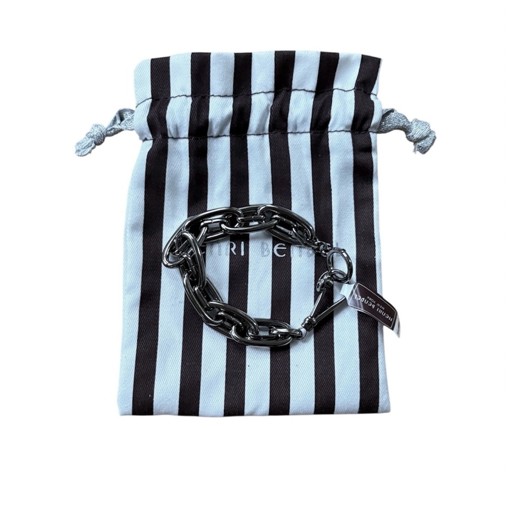 Henri Bendel Link Silver Chain Bracelet